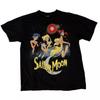 Japanese Retro Sailor Moon Shirt T-shirt Black Anime Summer New Retro Men and Women Streetwear