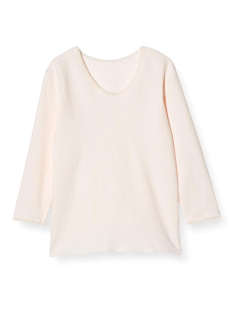 Gunze Sleemer Comfortable Quilted Sleeve Made In Calm Size L 3/4 Women's KH4246, Japan, Beige,