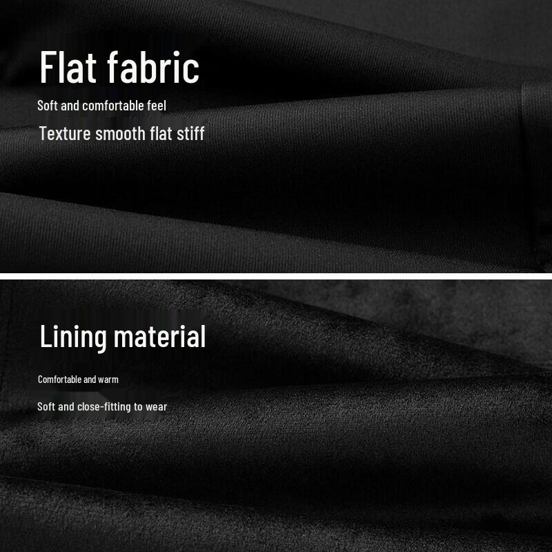 HLA Men's Stretch Fleece-Lined High-Waist Straight-Leg Winter Casual Pants