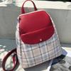 Plaid Backpack Student Backpack Outdoor Large Capacity Backpack