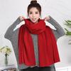 1PC Solid Women Men Scarf Knitted Unisex Thick Warm Winter Long