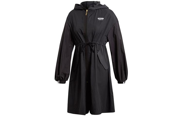 adidas Оригинальное женское пальто-тренч черное GJ8276