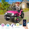 Электромобили 24В для больших детей, Грузовик Power Wheels 24В с пультом дистанционного управления, 3 скорости, Bluetooth, Музыка, Плавный старт, Пружинная подвеска, Светодиодная подсветка,