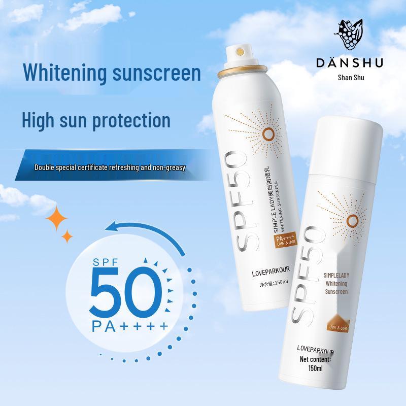 Отбеливающий солнцезащитный спрей SPF 50: Нежная, Стойкая, Водостойкая, Влагостойкая Защита от УФ-лучей