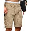 Новые рабочие шорты мужские осенние с цветными вставками однотонные повседневные спортивные свободные прямые шорты мужские