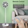 Portable Standing Fan Foldable Oscillation Telescopic Floor Fan Support 4 Wind Speed Timer 180 Degrees
