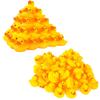50 Fun Ducks, Perfect for Festivals, Baths, Pools, and More Large Quantity, Yellow, Cute, Fun, Scooping, Festivals, and Water Play Prizes with Whistle