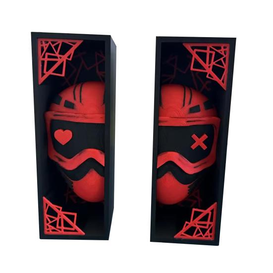 Masque And Skull Book Nook Kit Gothic Skull Book Ends Handmade Bookshelf Decoration for Halloween Shelf Tabletop Display