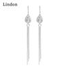 Lindon Copper Alloy Zircon Earrings Drop Earrings For Women Wedding Party Gifts
