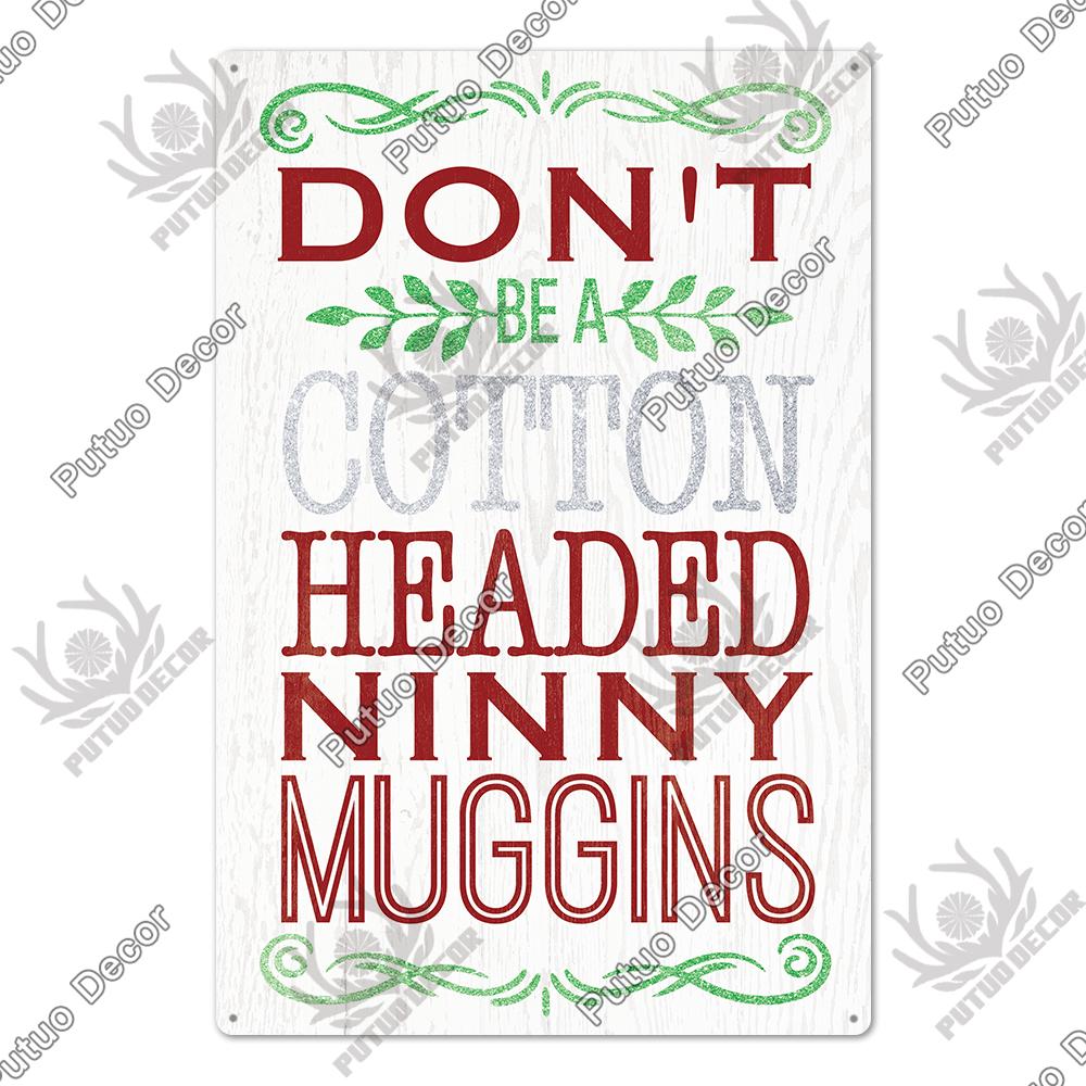 Decor Christmas Vintage Tin Sign Plaque Metal Retro Plate Poster for Club Living Room Kitchen Home Wall Art Decoration