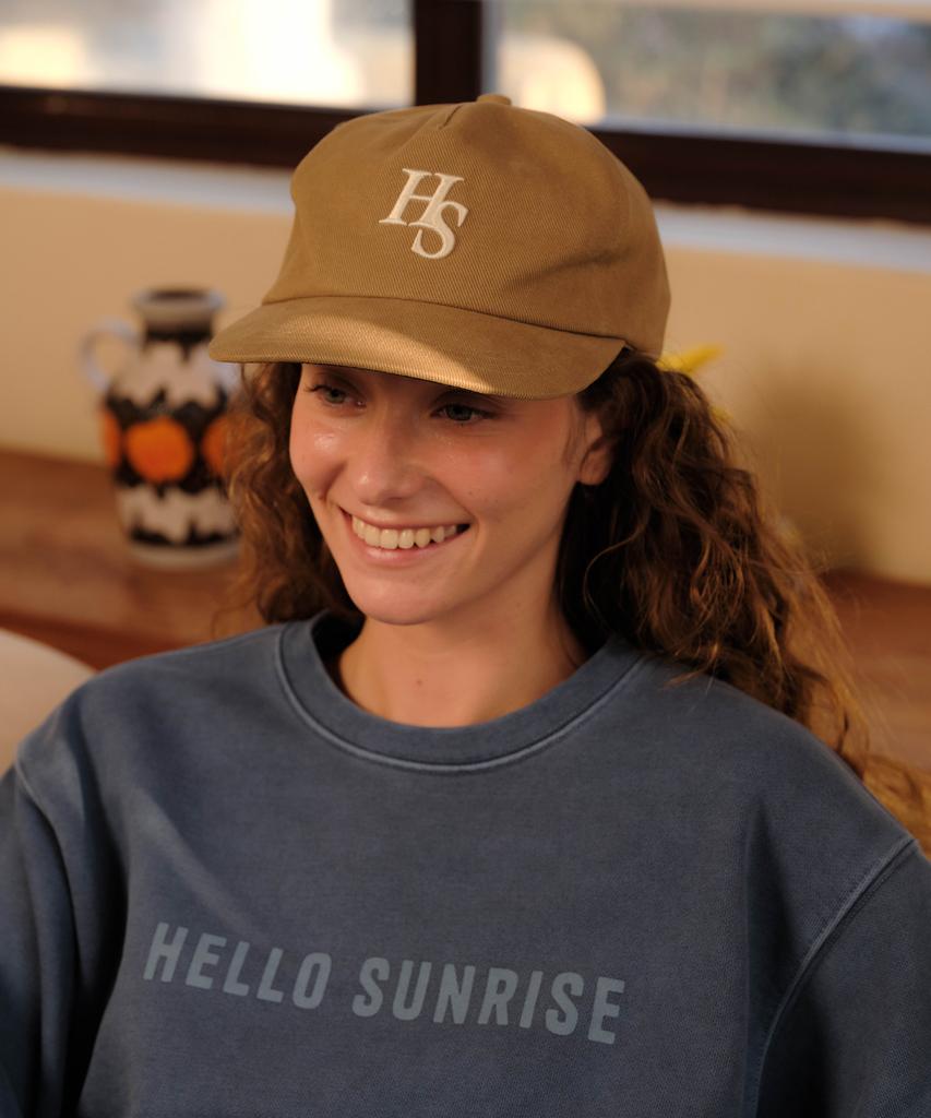 Кепка HELLO SUNRISE Hs Logo Свободного кроя 5-панельная_Хаки