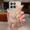 Чехол для Motorola Edge 70 Fusion Прозрачный Роскошный Модный Бабочки Цветы Мягкий ТПУ Силикон Чехол для Телефона для Edge70 Fusion Бампер
