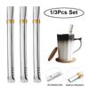 3 шт. Бомбилья для йерба мате, тыква, соломинки-фильтры для питья, соломинки из нержавеющей стали с плоской головкой, фильтр-соломинка, многоразовые кухонные соломинки, аксессуары