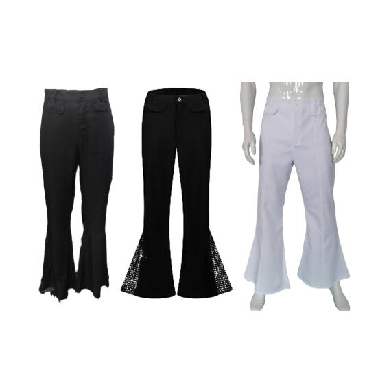 Мужские винтажные брюки 60-х 70-х годов, блестящие блестки, расклешенный подол, костюм хиппи, Хэллоуин, карнавал, вечерние, взрослые пары, косплей, музыкальный фестиваль, ретро, дискотека, модные