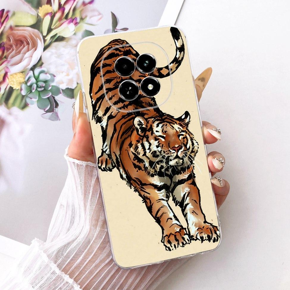 Transparent For Realme V60 RMX3995 V60S RMX3996 Cover For Realme V60 Case Cute Cat Fashion Butterfly Funny Painted Casing