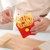 Portable Plastic French Fries Cup Snack Organizer Food Grade PP Salad Cup Square Salad Bowl