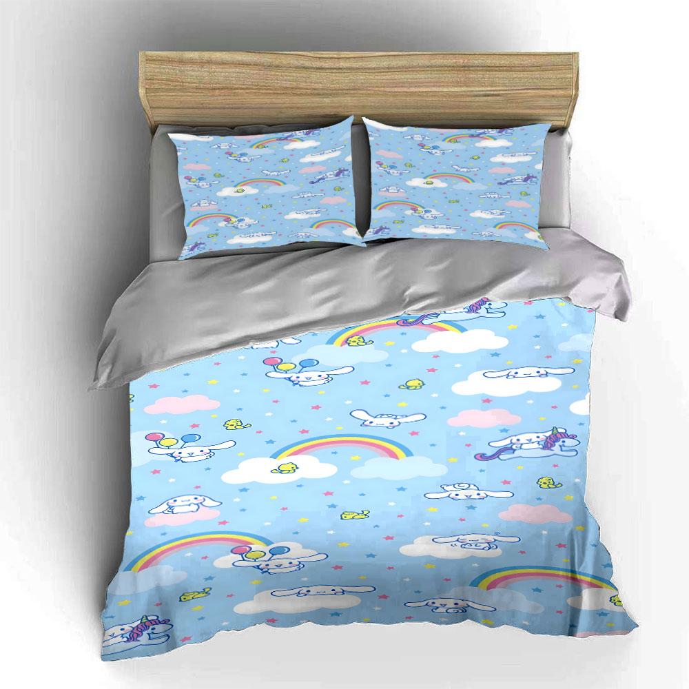 Whimsical clouds and rainbows Bedding sets Duvet covers Pillowcases(1* Duvet Cover 2* Pillowcases without duvet insert)