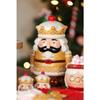 Santa & Friends Ceramic Gingerbread Nutcracker Treat Jar