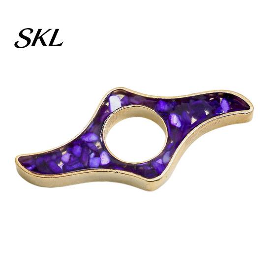 Eye-catching Glitter Bookmark Book Page Holder, Thumb Ring Holder for Reading, Smooth Edge Metal Opener Reading Accessory Students Readers
