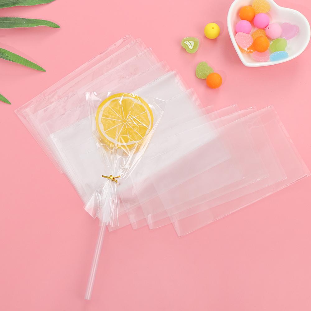 100PCS/Pack Gift Cellophane Party Supply Lollipop Pouch Sweets Pocket Candy Bag Cookie Packaging