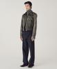 MMIC Aged Leather Jacket (Deep Brown)