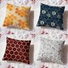 Honeycomb Texture Cushion Cover Premium Comfort Reversible Pillow Cove Two in One Design for Any Room  Car Interior
