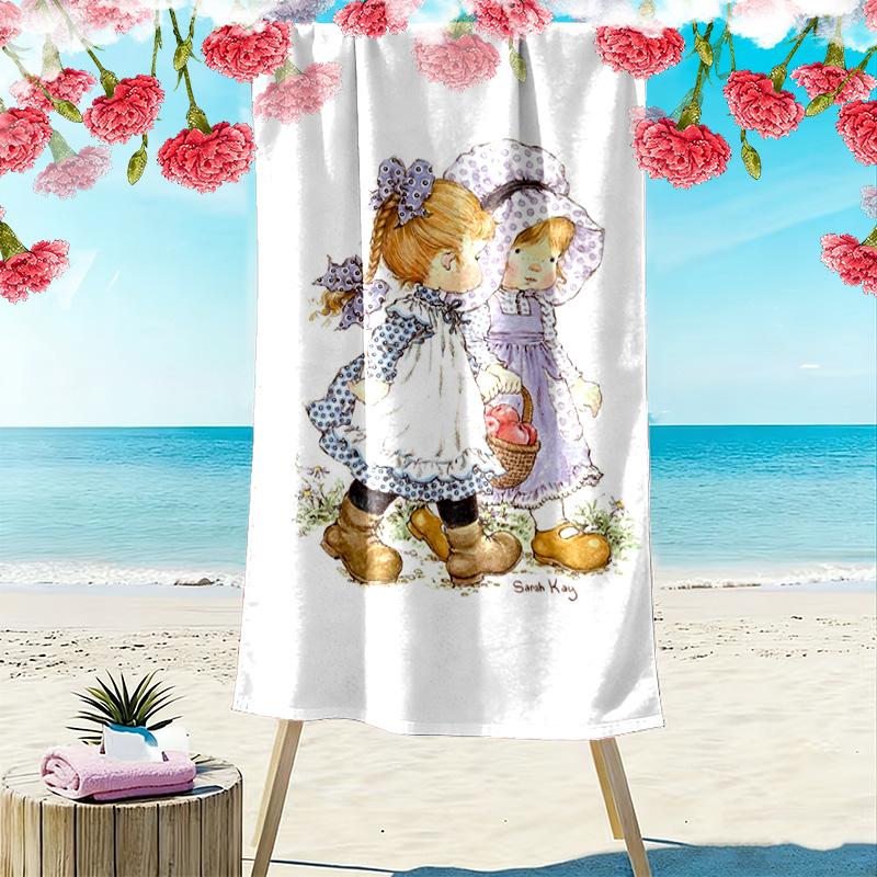 Sarah Kay Print Beach Towel, Large Soft Quick Dry Towel for Beach Camping Swimming