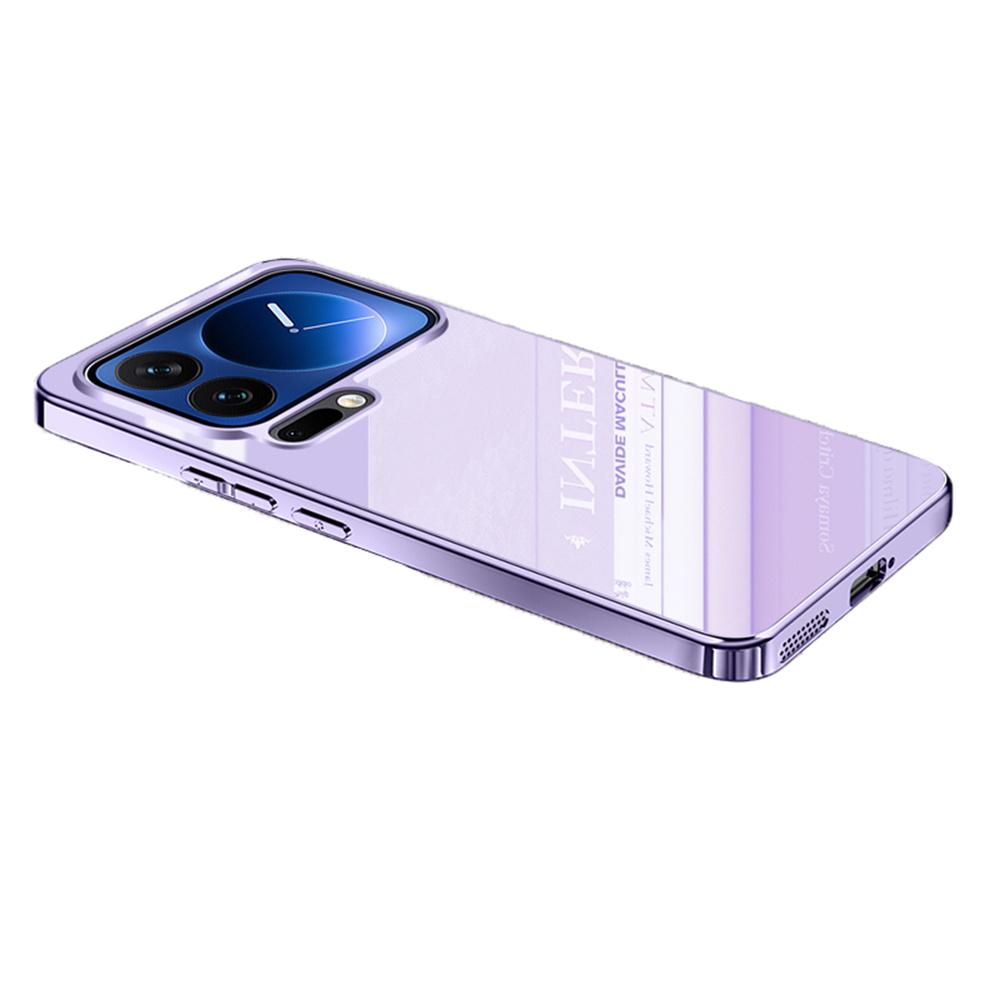 For Xiaomi 17 Pro Max Case Electroplating PC Phone Back Cover with Camera Lens Protector