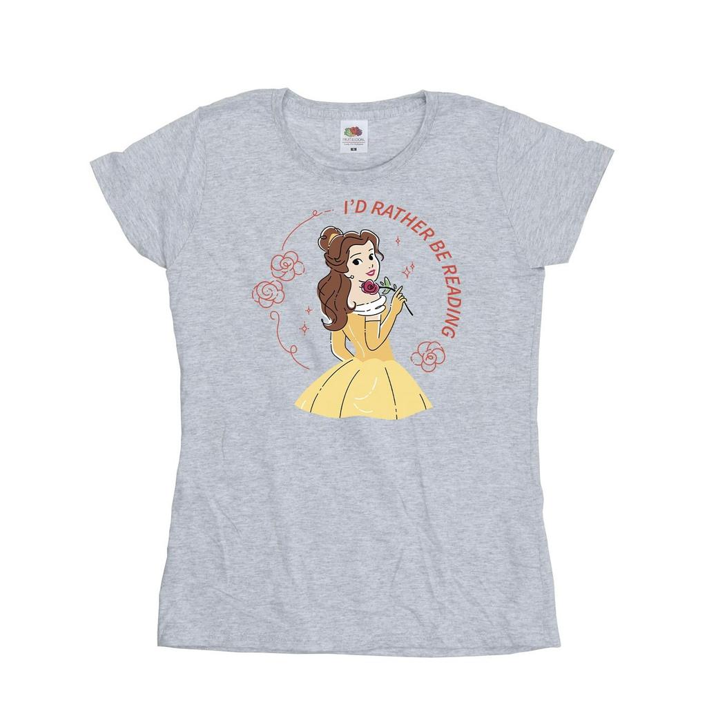 Disney Женская/женская хлопковая футболка «Красавица и чудовище, которую я лучше буду читать»