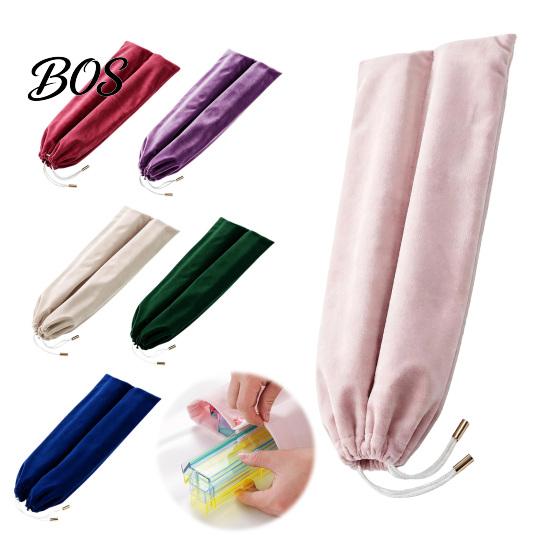 Scratch Resistant Ruler Holder Mahjong Rack And Pusher Storage Bag, Soft Suede Drawstring Universal Fit Protective Bag Pouch, Compact Sleeve