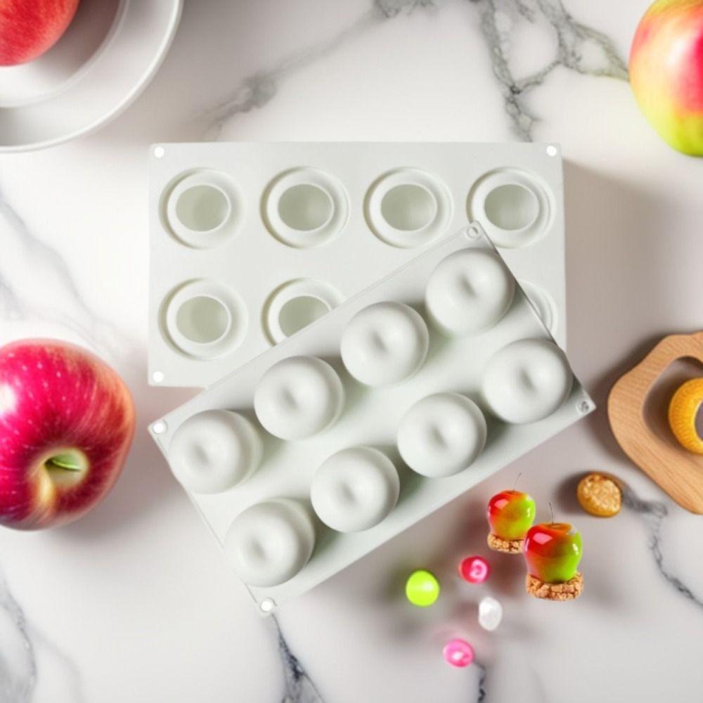 8/15 Cavity Pudding Mold Heat Resistant Baking Mold Portable Apple Silicone Mold Chocolate