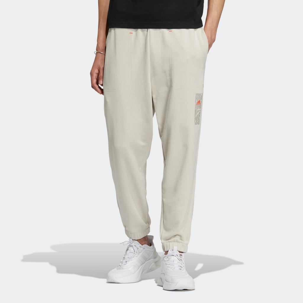 adidas CNY однотонные спортивные брюки с несколькими карманами и шнурком, мужские брюки, ясно-коричневые HZ3032