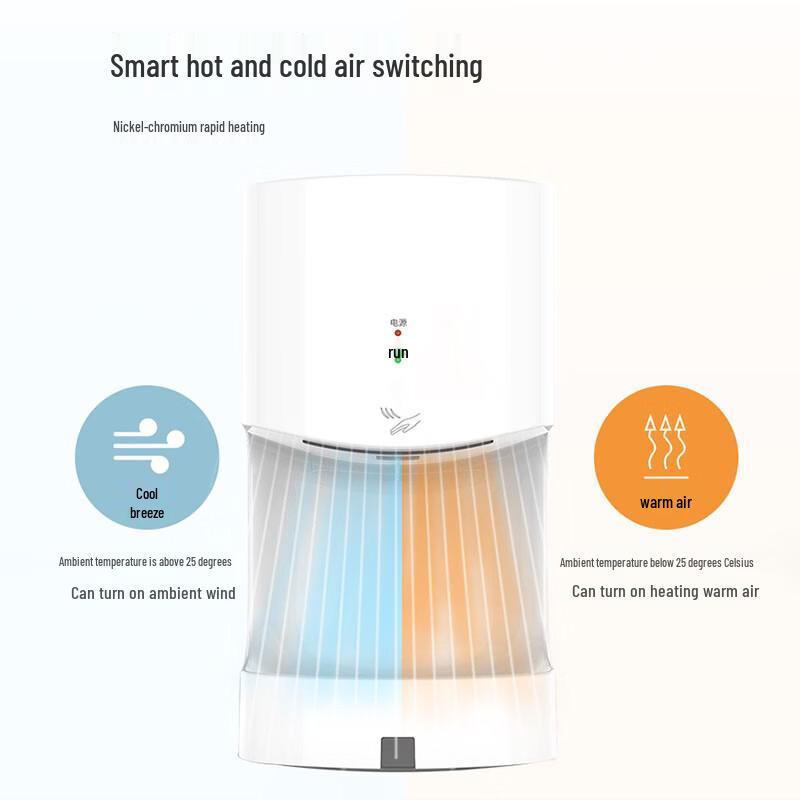 LvKun Automatic Hand Dryer with Water Tray