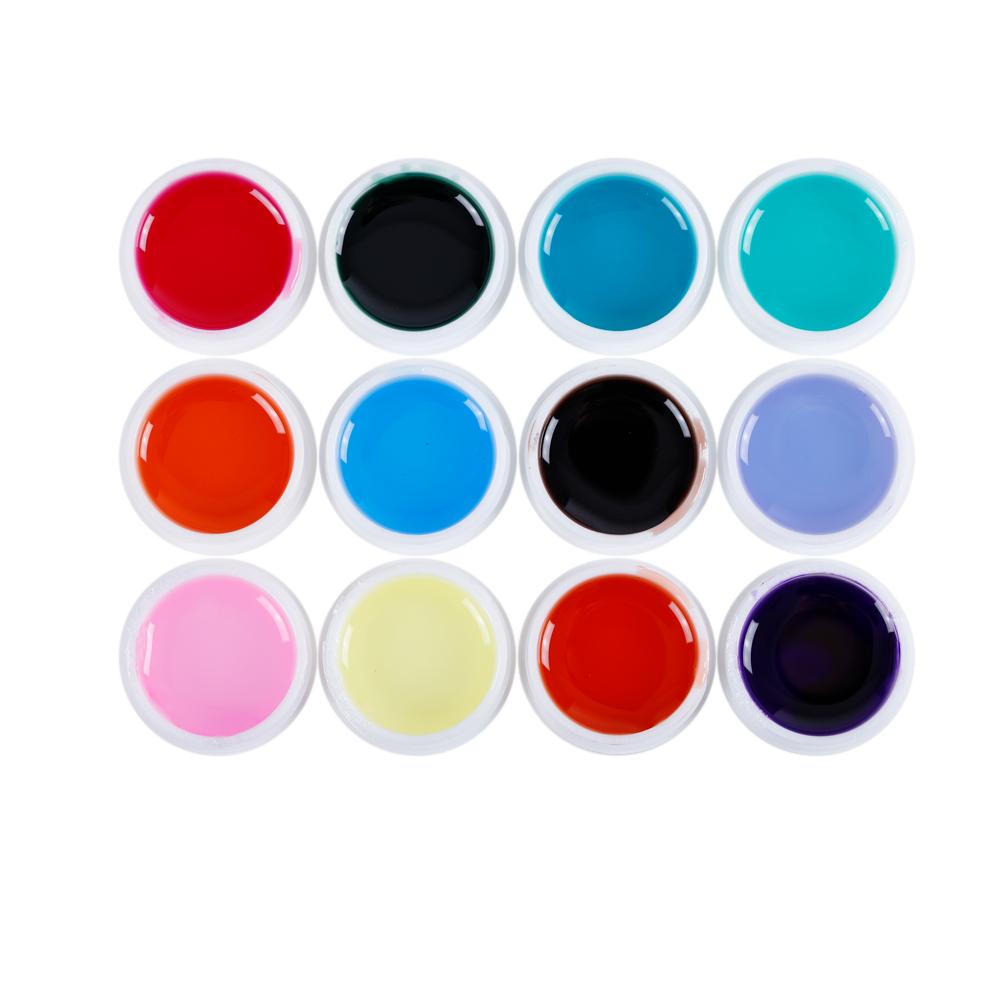 PHOENIXY 36Pcs Soak Off LED UV Gel Nail Polish Kit Pure Color Nail UV Gel Set Nails Art Gel Lacquer