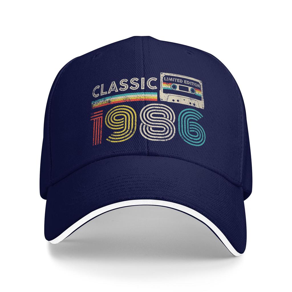 Gorra De Béisbol Clásica Vintage De 1986 Con Diseño De Casete Gorra Trucker Con Estampado Para Hombre Gorra De Moda De Calidad