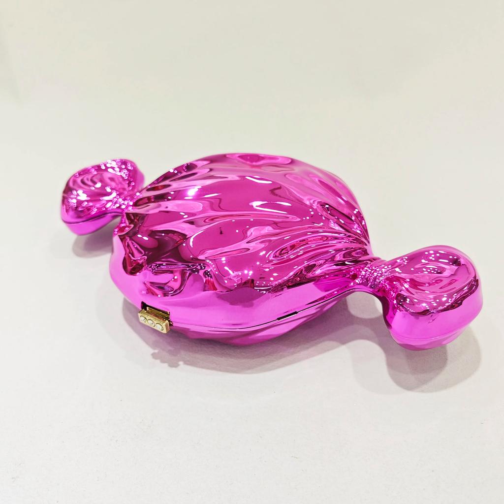 Candy Evening Bag Clutch Sparkling Fuchsia /Blue Wedding Party Handbags Pink/Orange Shoulder Purses Mini Bridal Prom Clutches