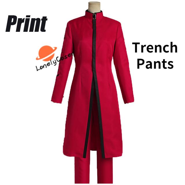 Аниме Токио Мстители Курокава Изана Риндо Хайтани Косплей Костюм Тренч с принтом Вышивка Хэллоуин Вечеринка Красная Черная Униформа