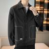Men's Spring and Autumn Jackets, Men's New Korean Style Trendy Tops, Casual Workwear Jackets, Lapels, Versatile Men's Clothing