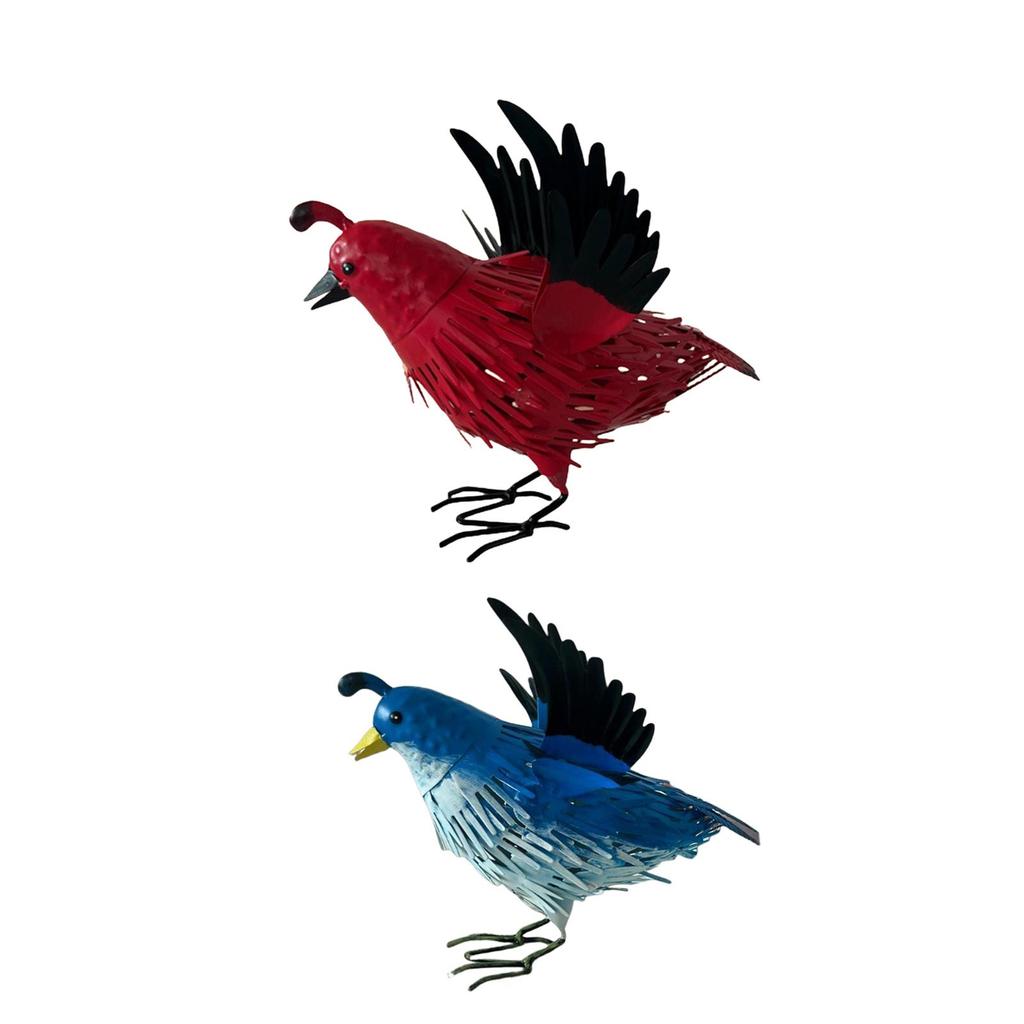 Simulation Robin Statue Realistic Cute Multipurpose Crafts Decorative Iron