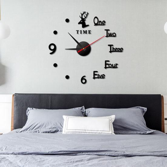 Luminous Wall Clock Modern Design Easy To Install Battery Powered Silent DIY Wall Clock Decoration for Living Room
