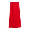 Fashion Kaslead Women's Silk Satin Skirt