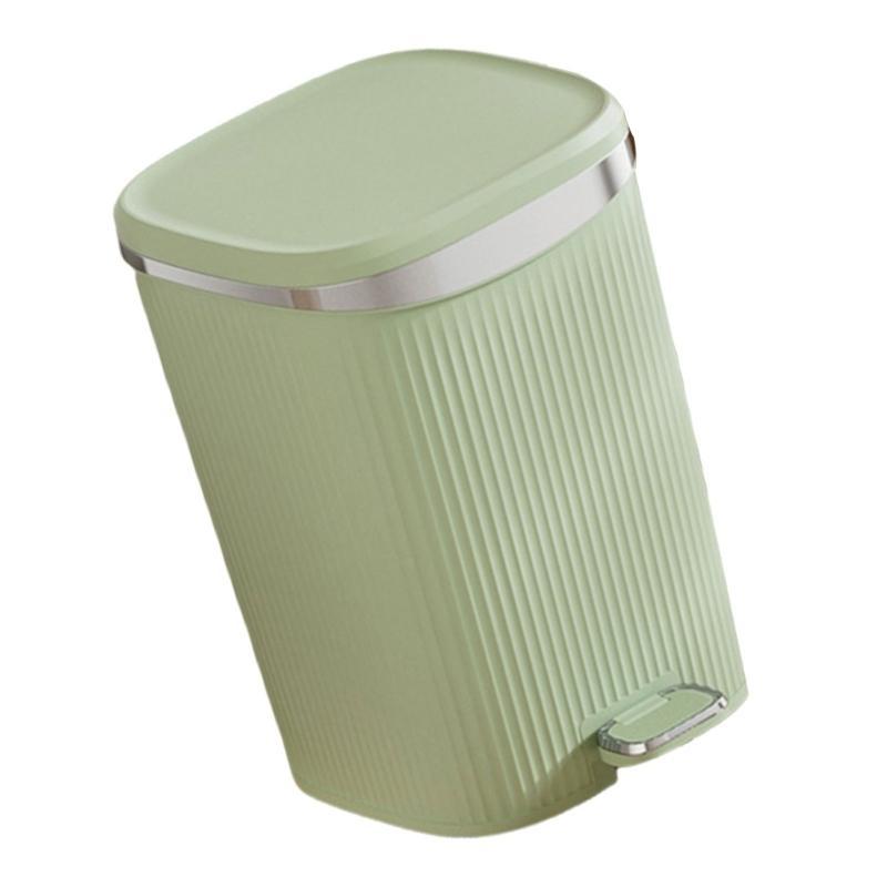 652F User Friendly Foot Pedal Garbage Can, and Aesthetic Step Trash Can, Fit Well in Multiple Locations Garbage Bin