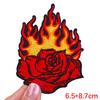 Вышитые нашивки Rock Roll для DIY, Панк, Скелет, Термонаклейки для Одежды, Куртки, Джинсов, Сумки, Шляпы, Декор