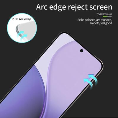 Защитная пленка для экрана Oppo Reno14 F 5G MOFI 9H Полный клей Полное покрытие Высокоалюминиево-кремниевое стекло