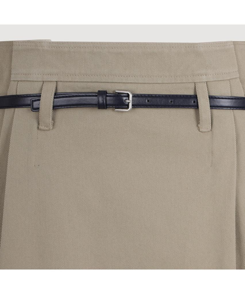 LUCKY CHOUETTE Coloring Point Mini Skirt (Optional Belt) (Beige)_Lfkas25220Bex