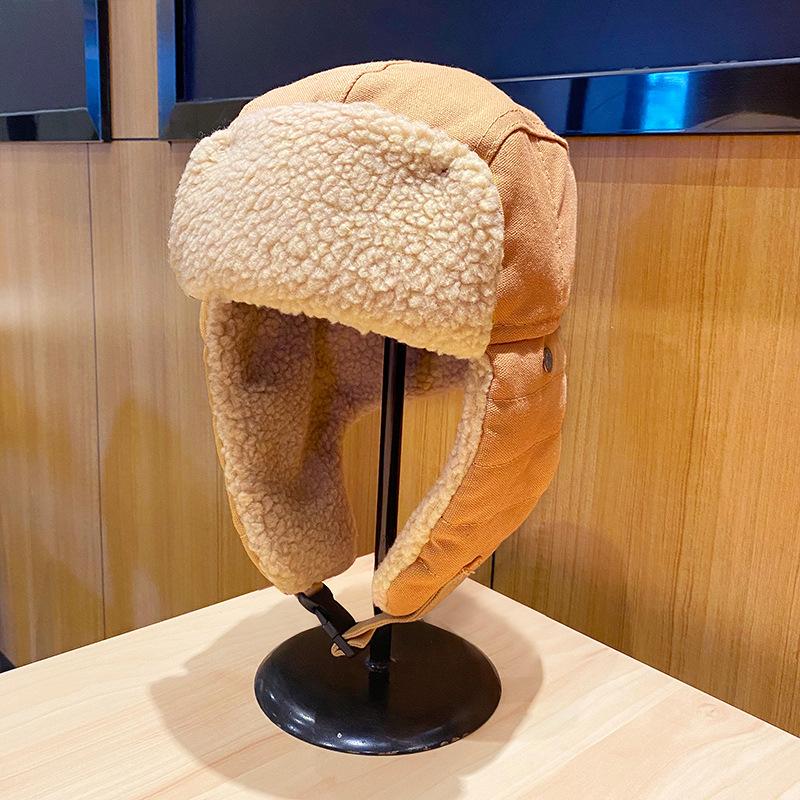 Шапка женская зимняя для велоспорта, электромобиля, ветрозащитная и теплая хлопковая шапка мужская утолщенная с защитой ушей