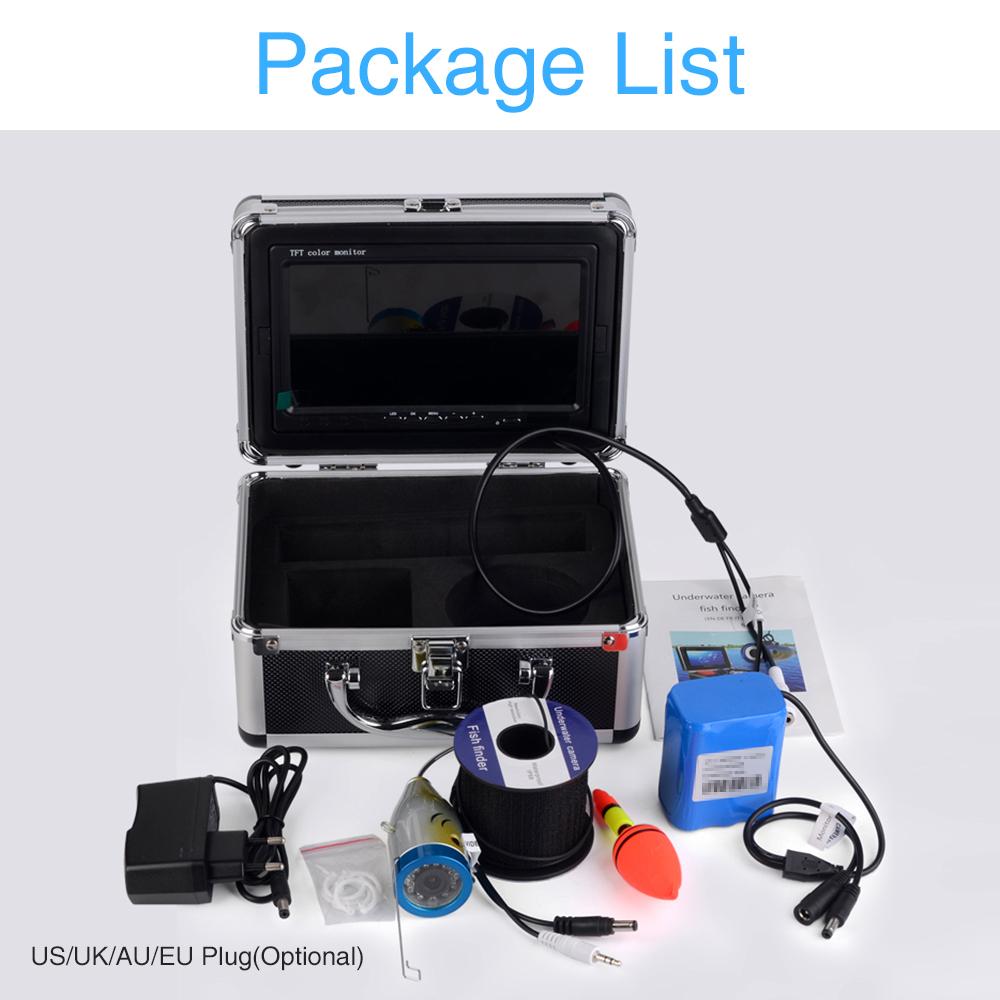 Underwater Fishing Camera Fishing Camera with 7'' Color LCD Monitor IP68 Waterproof Underwater Viewing System for Lake and Sea Fishing