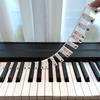 Piano Keyboard Beginner Piano Note Suitable for Learning Silicone Piano Key No Stickers Reusable Stickers, Stickers, 61/88 Keys, Guide, Children,