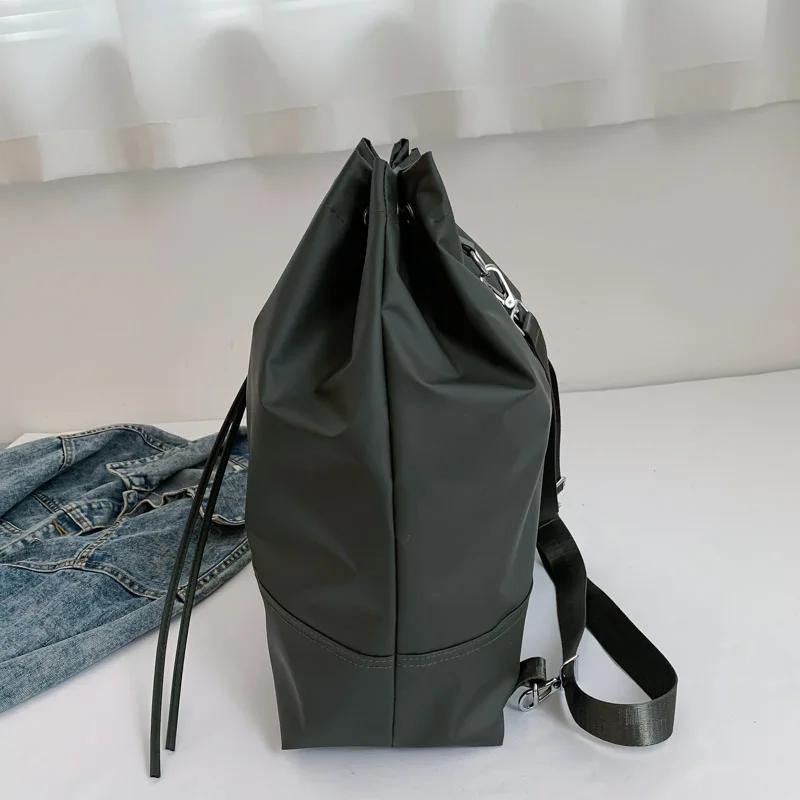 Однотонный женский рюкзак со шнуром Oxford, большая вместительная повседневная сумка, элегантный рюкзак для поездок на работу, высокое качество