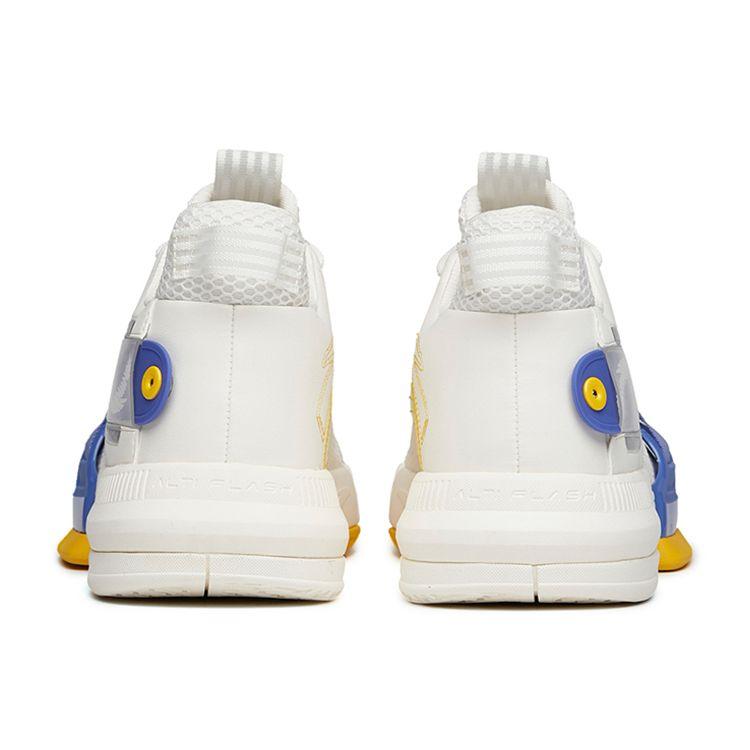 Anta Легкие кроссовки Crazy 2 Fabric TPU износостойкие дышащие низкие баскетбольные кроссовки мужские белые фиолетовые 112141640S-4